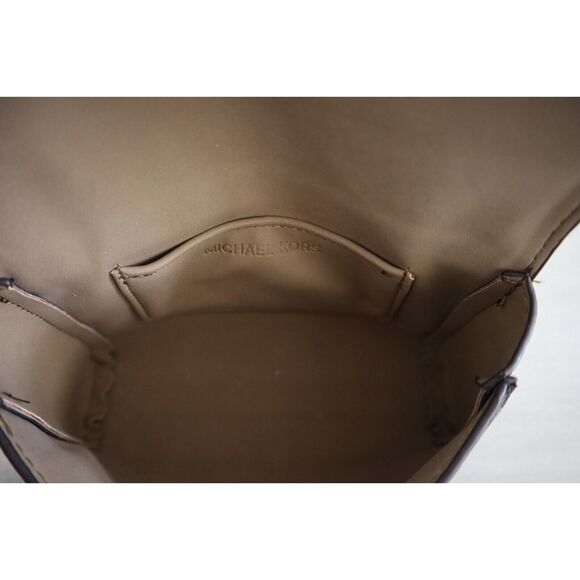 Michael Kors 556353C 235 Women Sz S/M Brown MK Logo Fanny Pack Waist Belt Bag - Picture 7 of 9